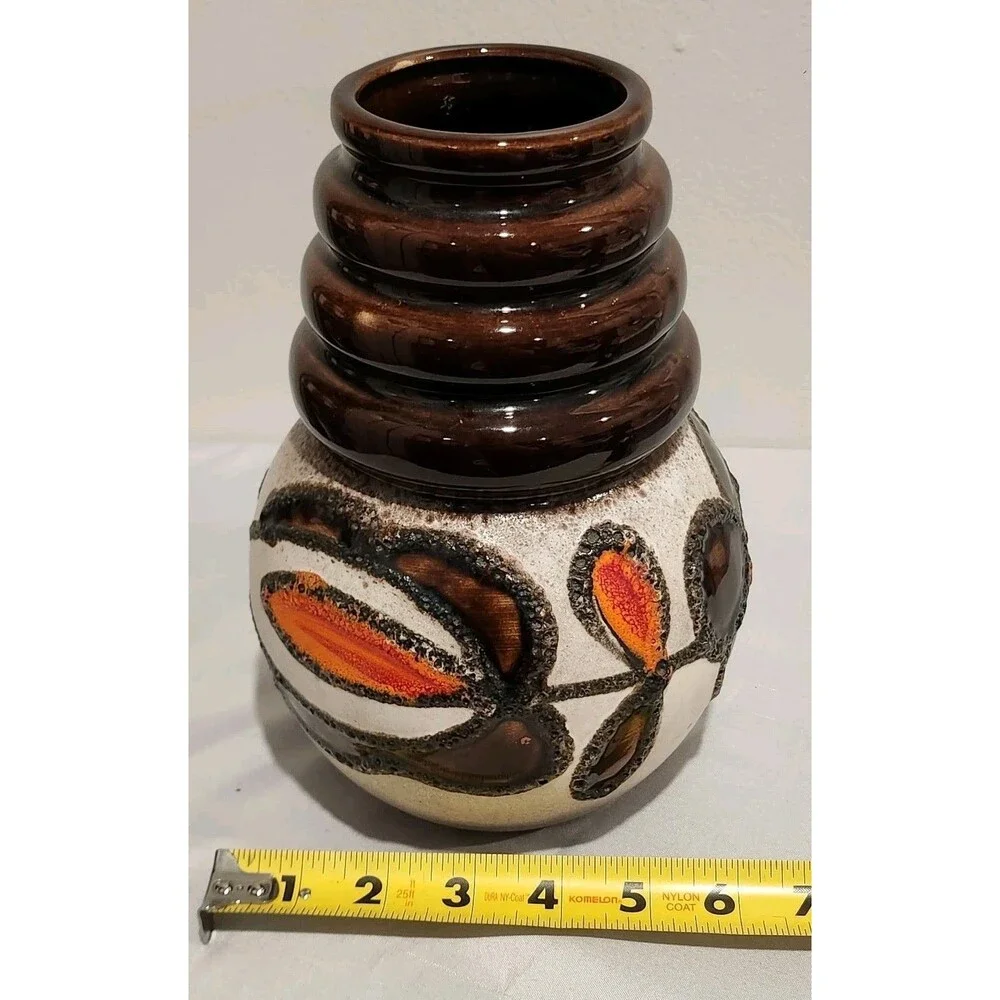 Vintage Scheurich 269-22 Wien Fat Lava Vase West Germany MCM 1970s 9